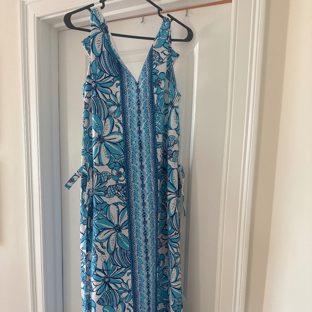 Lilly Pulitzer romper with overlay